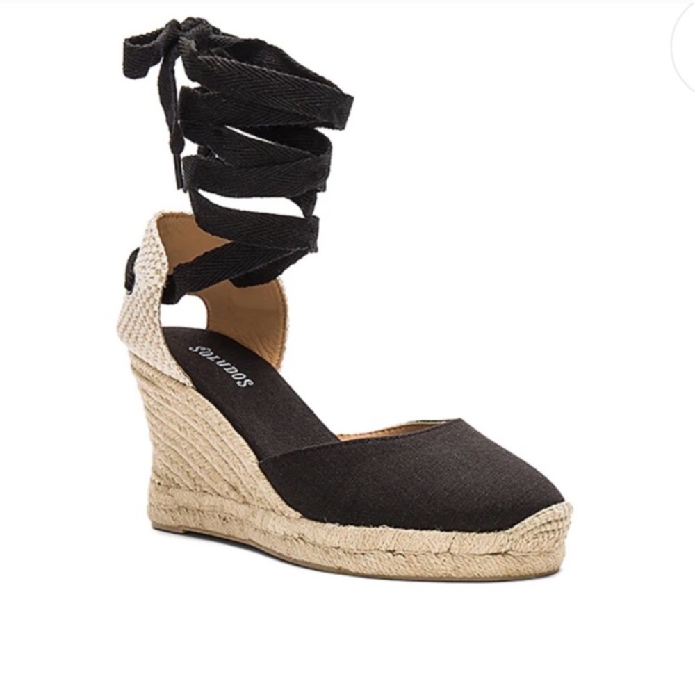 Classic Soludos Wedges - Black